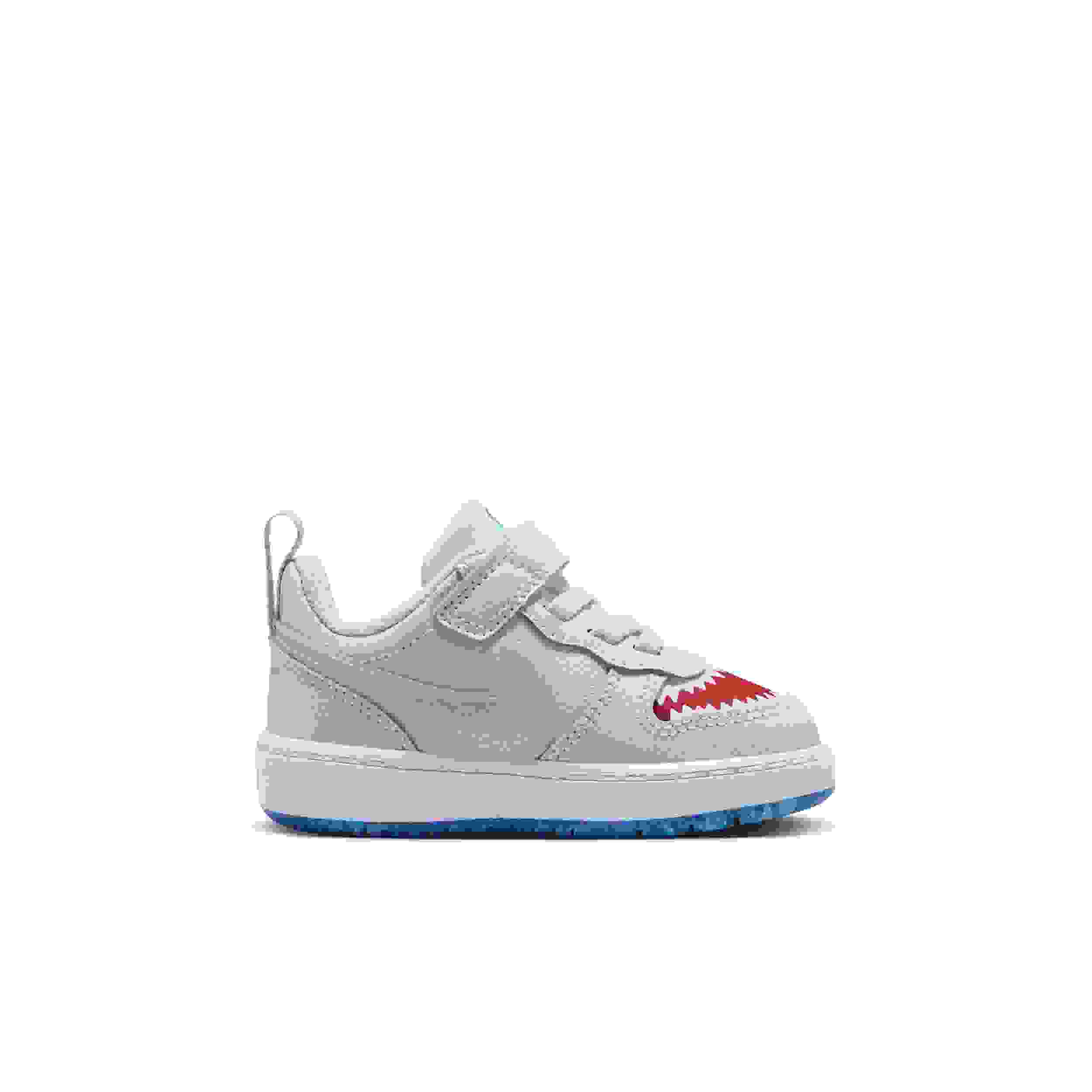 Nike Court Borough Low Infant Boys' "Pure Platinum/University Red/Game Royal/Wolf Grey" Shoe